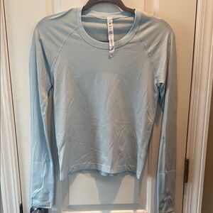 Lululemon Light Blue Long Sleeve Women's Top